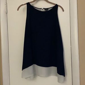 Navy and cream swing top